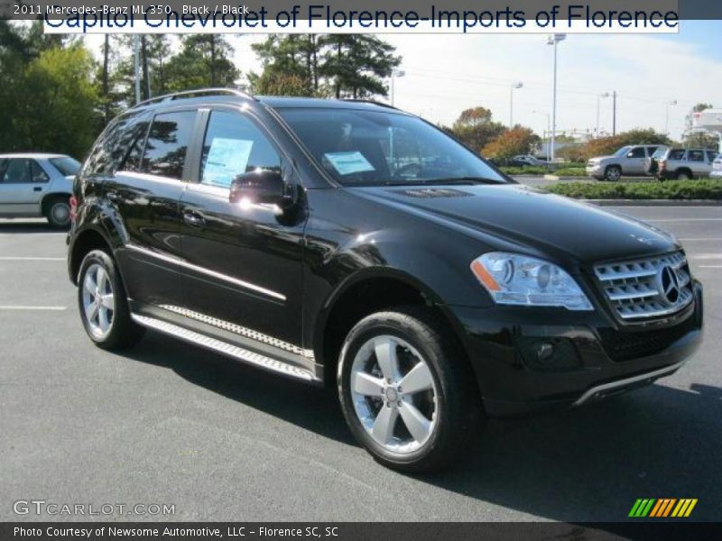 Black / Black 2011 Mercedes-Benz ML 350