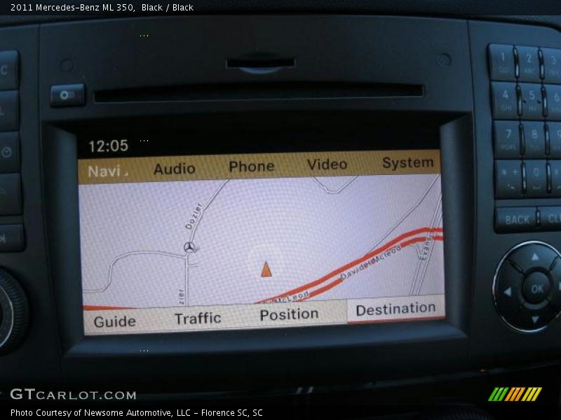 Navigation of 2011 ML 350