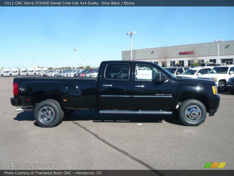 Onyx Black / Ebony 2011 GMC Sierra 3500HD Denali Crew Cab 4x4 Dually