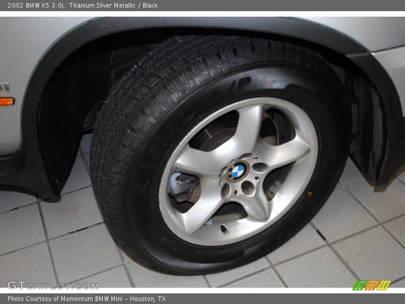 Titanium Silver Metallic / Black 2002 BMW X5 3.0i