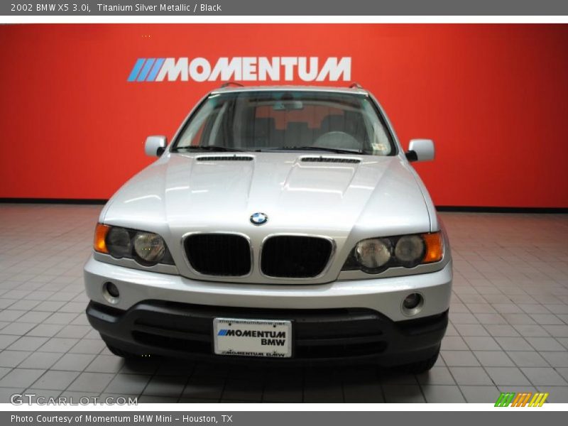 Titanium Silver Metallic / Black 2002 BMW X5 3.0i