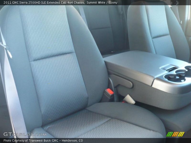  2011 Sierra 2500HD SLE Extended Cab 4x4 Chassis Ebony Interior