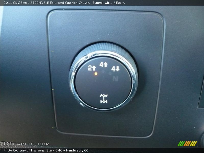Controls of 2011 Sierra 2500HD SLE Extended Cab 4x4 Chassis