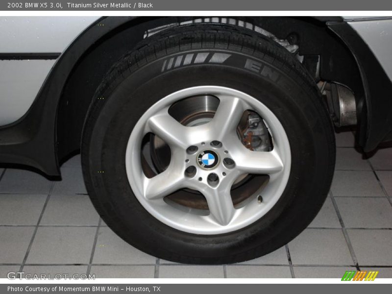 Titanium Silver Metallic / Black 2002 BMW X5 3.0i