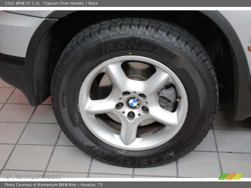 Titanium Silver Metallic / Black 2002 BMW X5 3.0i