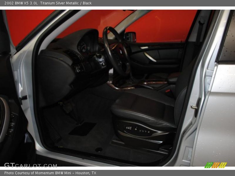 Titanium Silver Metallic / Black 2002 BMW X5 3.0i