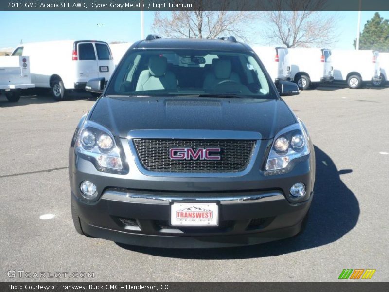Cyber Gray Metallic / Light Titanium 2011 GMC Acadia SLT AWD