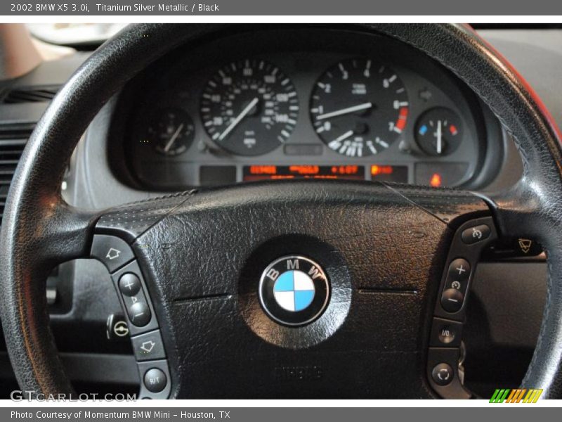Titanium Silver Metallic / Black 2002 BMW X5 3.0i