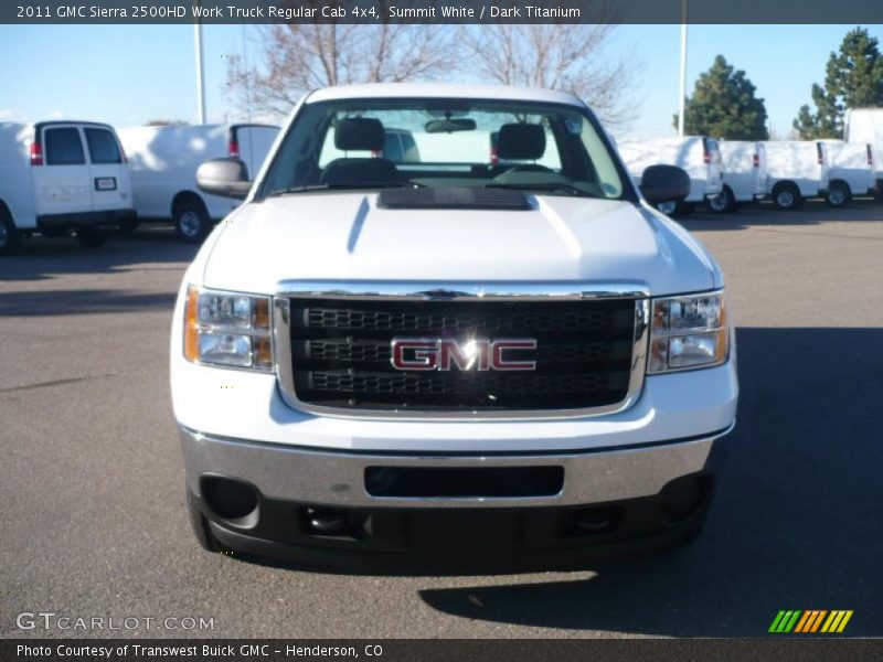  2011 Sierra 2500HD Work Truck Regular Cab 4x4 Summit White