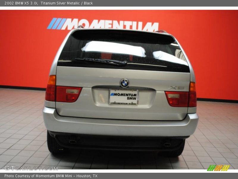 Titanium Silver Metallic / Black 2002 BMW X5 3.0i