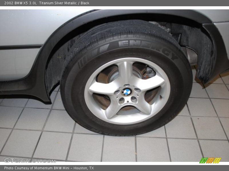 Titanium Silver Metallic / Black 2002 BMW X5 3.0i
