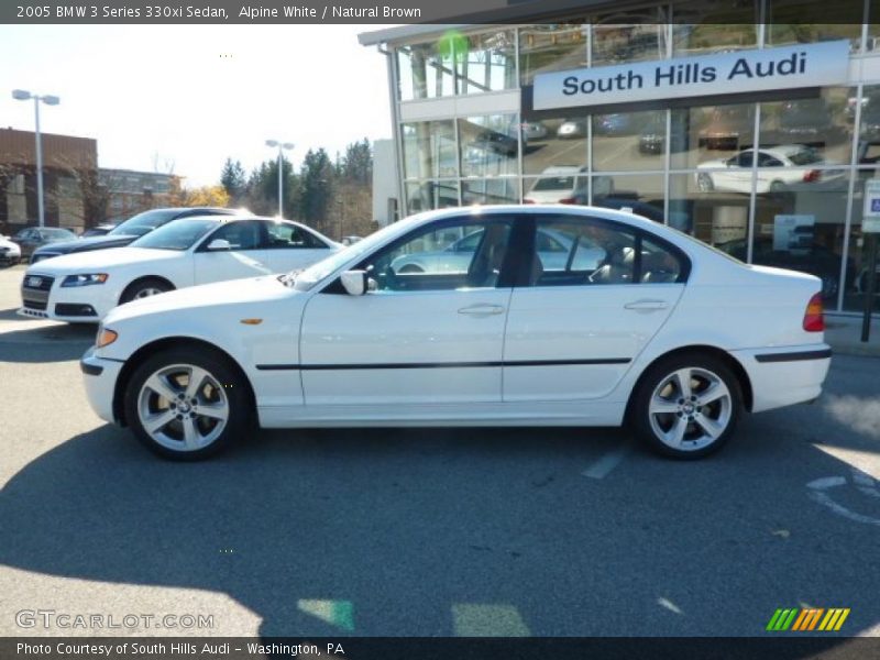 Alpine White / Natural Brown 2005 BMW 3 Series 330xi Sedan