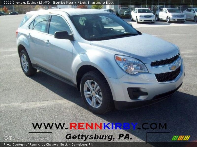 Silver Ice Metallic / Light Titanium/Jet Black 2011 Chevrolet Equinox LS AWD