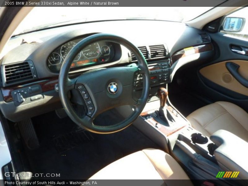 Alpine White / Natural Brown 2005 BMW 3 Series 330xi Sedan