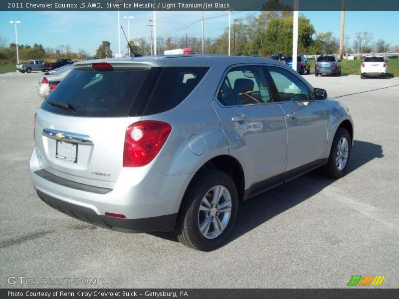 Silver Ice Metallic / Light Titanium/Jet Black 2011 Chevrolet Equinox LS AWD