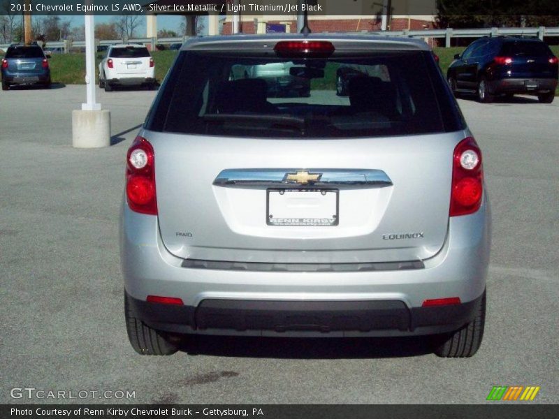 Silver Ice Metallic / Light Titanium/Jet Black 2011 Chevrolet Equinox LS AWD