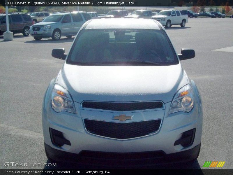 Silver Ice Metallic / Light Titanium/Jet Black 2011 Chevrolet Equinox LS AWD