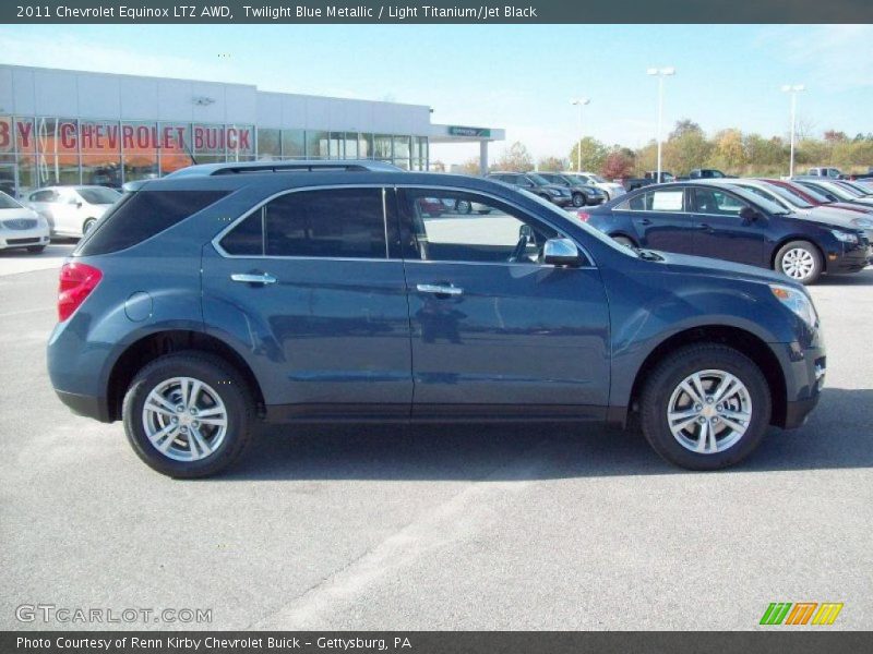 Twilight Blue Metallic / Light Titanium/Jet Black 2011 Chevrolet Equinox LTZ AWD