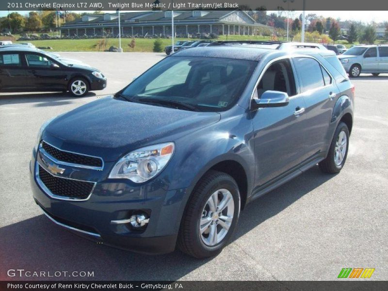 Twilight Blue Metallic / Light Titanium/Jet Black 2011 Chevrolet Equinox LTZ AWD