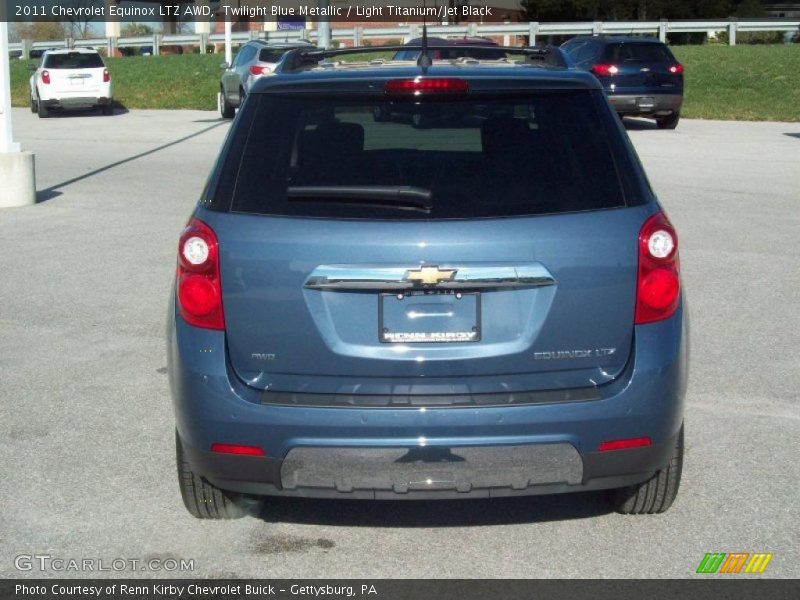 Twilight Blue Metallic / Light Titanium/Jet Black 2011 Chevrolet Equinox LTZ AWD