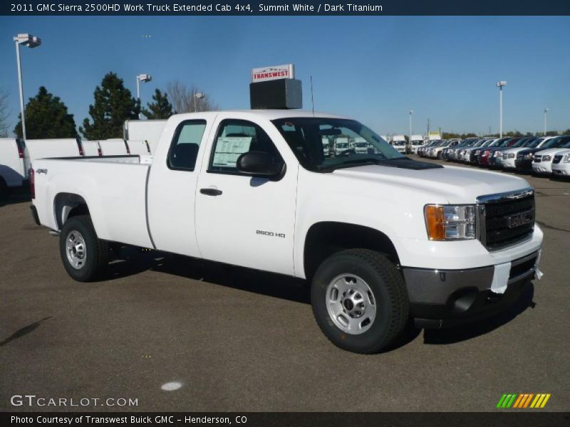 Front 3/4 View of 2011 Sierra 2500HD Work Truck Extended Cab 4x4