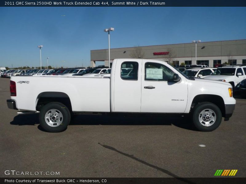 Summit White / Dark Titanium 2011 GMC Sierra 2500HD Work Truck Extended Cab 4x4