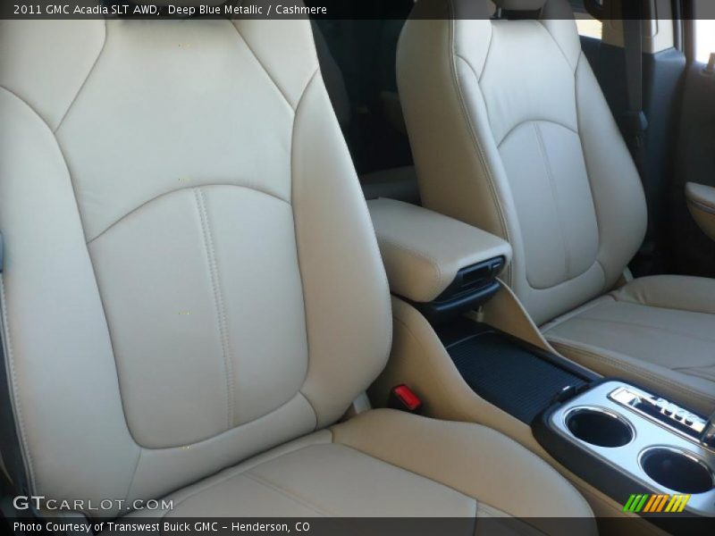 Deep Blue Metallic / Cashmere 2011 GMC Acadia SLT AWD
