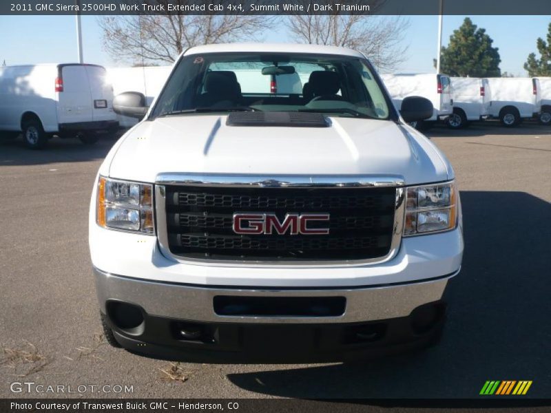 Summit White / Dark Titanium 2011 GMC Sierra 2500HD Work Truck Extended Cab 4x4