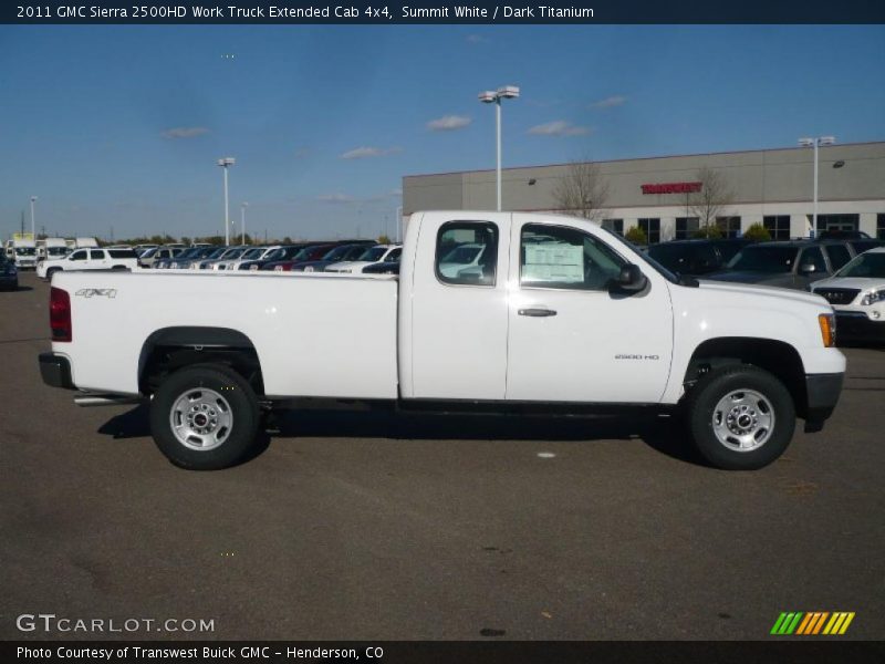  2011 Sierra 2500HD Work Truck Extended Cab 4x4 Summit White