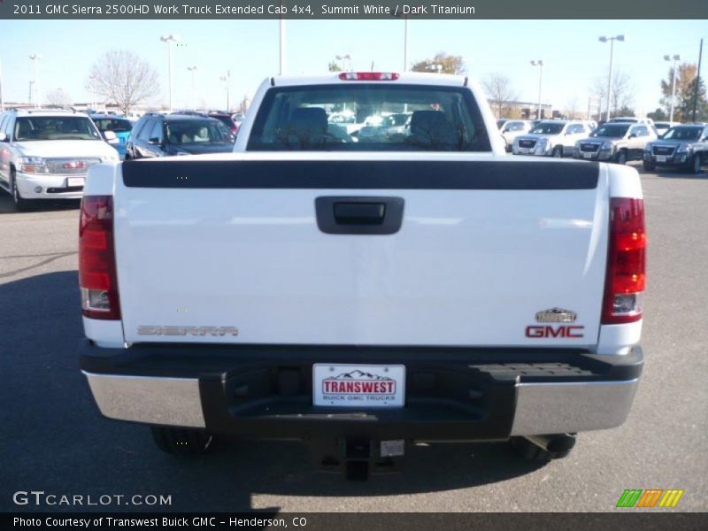 Summit White / Dark Titanium 2011 GMC Sierra 2500HD Work Truck Extended Cab 4x4