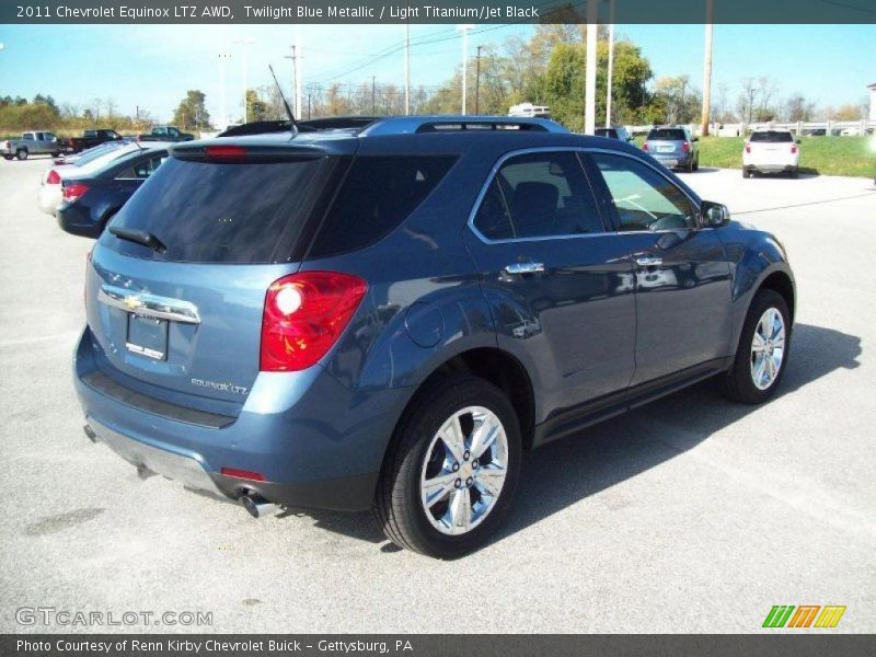 Twilight Blue Metallic / Light Titanium/Jet Black 2011 Chevrolet Equinox LTZ AWD