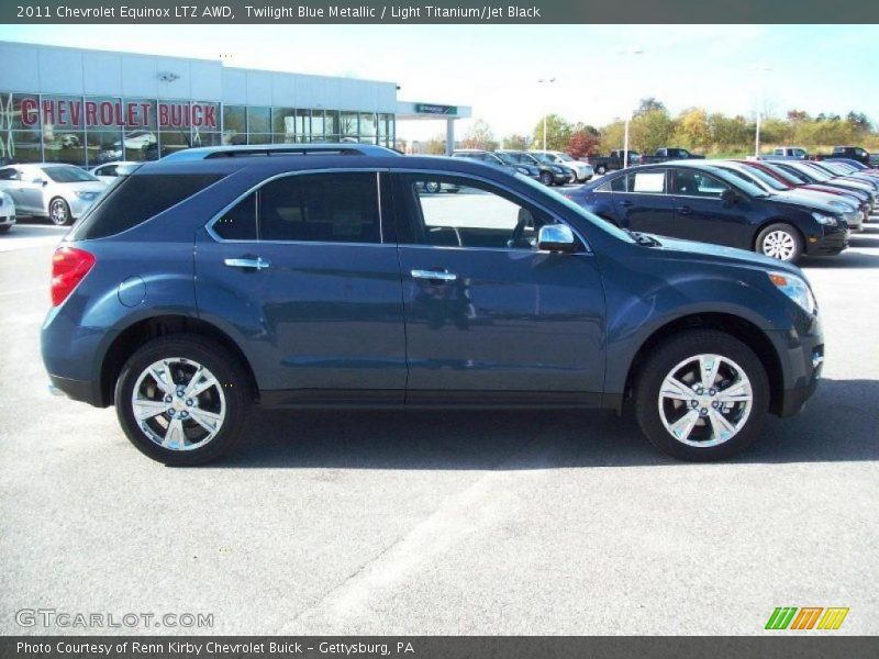 Twilight Blue Metallic / Light Titanium/Jet Black 2011 Chevrolet Equinox LTZ AWD