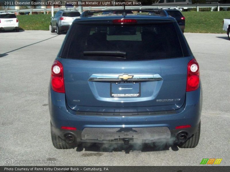 Twilight Blue Metallic / Light Titanium/Jet Black 2011 Chevrolet Equinox LTZ AWD