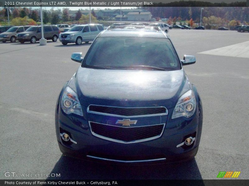 Twilight Blue Metallic / Light Titanium/Jet Black 2011 Chevrolet Equinox LTZ AWD