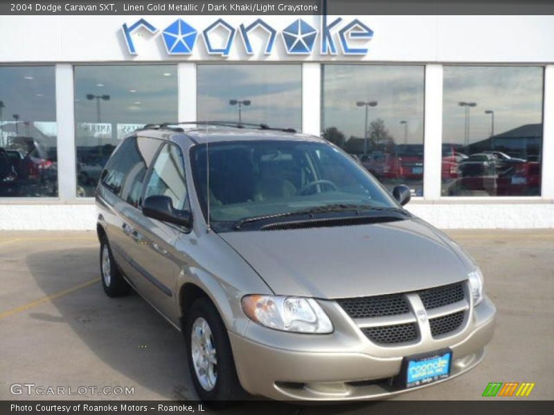 Linen Gold Metallic / Dark Khaki/Light Graystone 2004 Dodge Caravan SXT