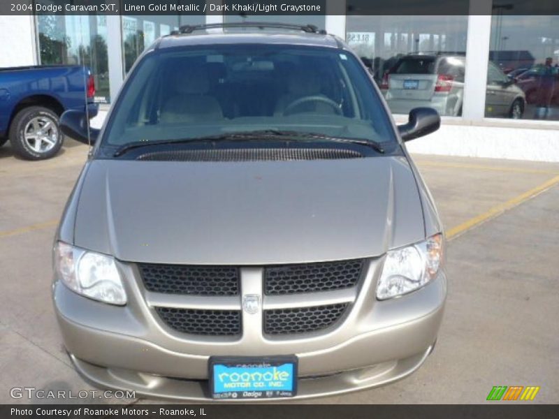 Linen Gold Metallic / Dark Khaki/Light Graystone 2004 Dodge Caravan SXT