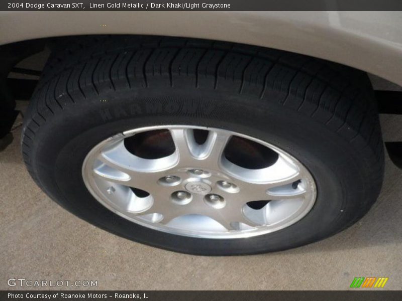Linen Gold Metallic / Dark Khaki/Light Graystone 2004 Dodge Caravan SXT