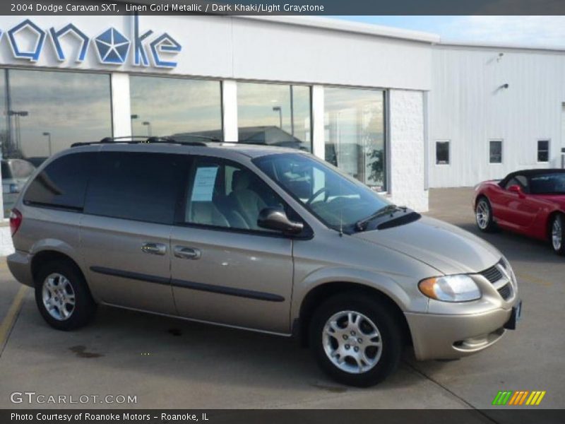 Linen Gold Metallic / Dark Khaki/Light Graystone 2004 Dodge Caravan SXT