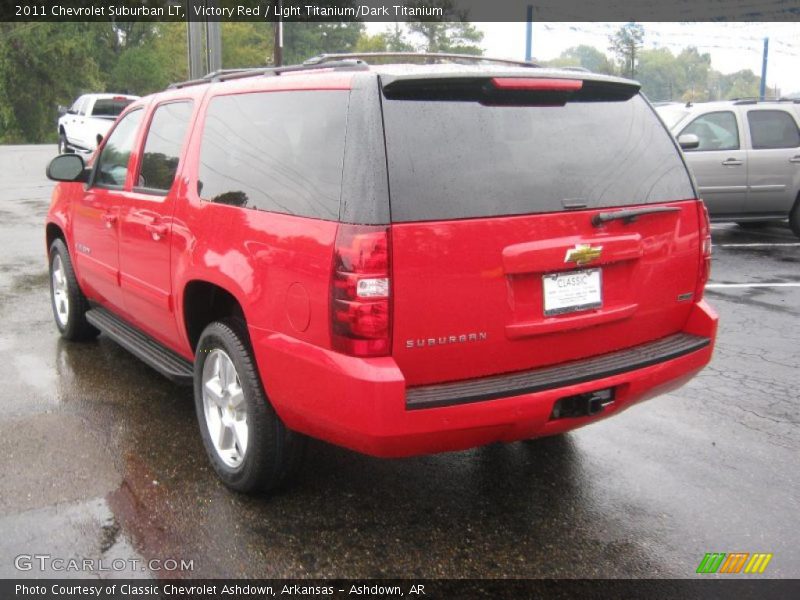 Victory Red / Light Titanium/Dark Titanium 2011 Chevrolet Suburban LT