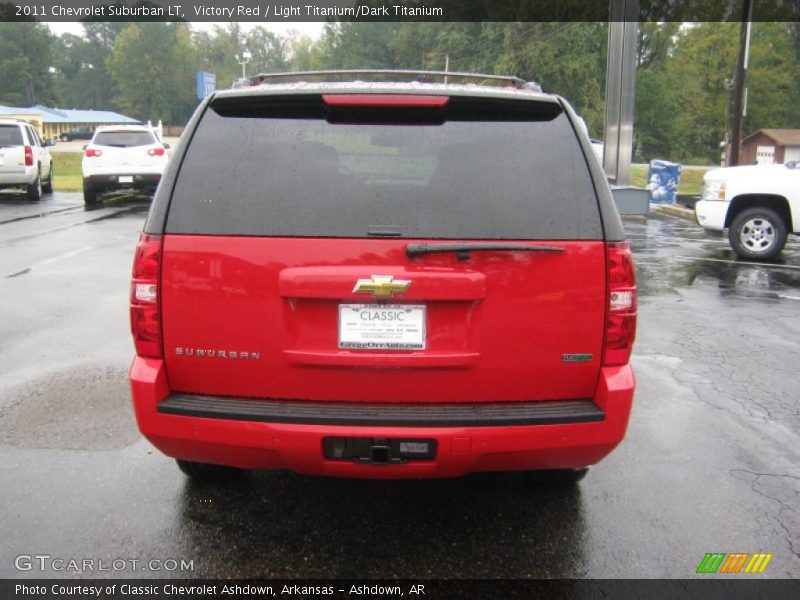 Victory Red / Light Titanium/Dark Titanium 2011 Chevrolet Suburban LT