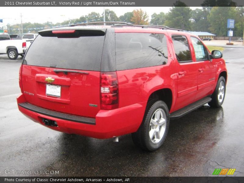 Victory Red / Light Titanium/Dark Titanium 2011 Chevrolet Suburban LT
