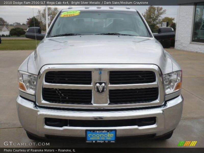 Bright Silver Metallic / Dark Slate/Medium Graystone 2010 Dodge Ram 2500 SLT Mega Cab 4x4