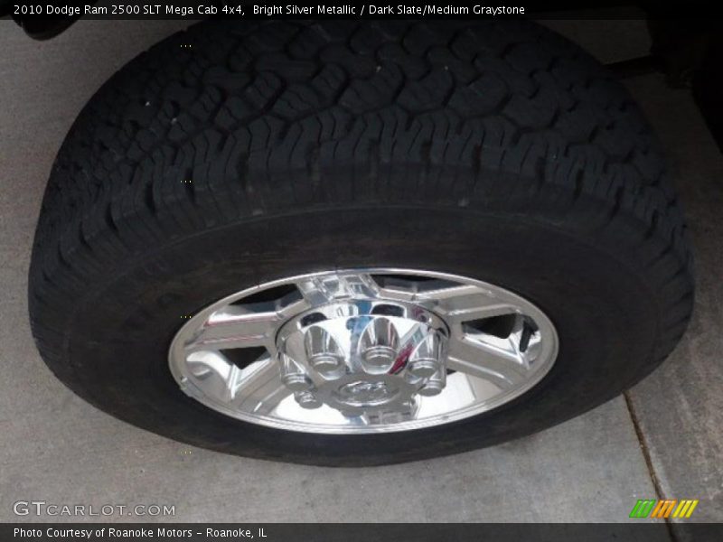 Bright Silver Metallic / Dark Slate/Medium Graystone 2010 Dodge Ram 2500 SLT Mega Cab 4x4