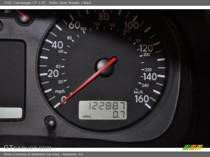 Reflex Silver Metallic / Black 2002 Volkswagen GTI 1.8T