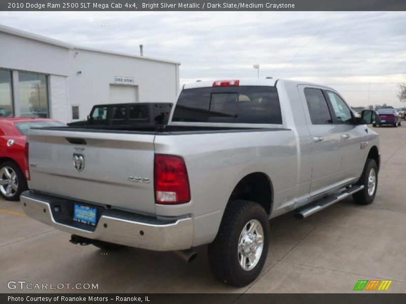 Bright Silver Metallic / Dark Slate/Medium Graystone 2010 Dodge Ram 2500 SLT Mega Cab 4x4