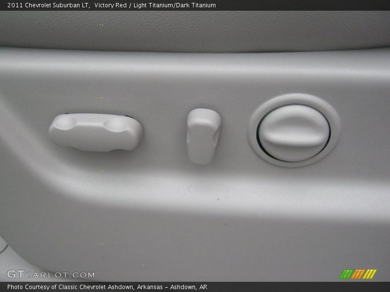 Victory Red / Light Titanium/Dark Titanium 2011 Chevrolet Suburban LT