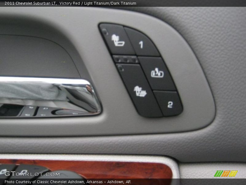 Victory Red / Light Titanium/Dark Titanium 2011 Chevrolet Suburban LT