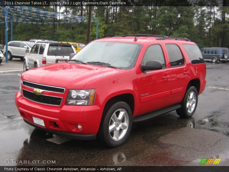 Victory Red / Light Cashmere/Dark Cashmere 2011 Chevrolet Tahoe LT