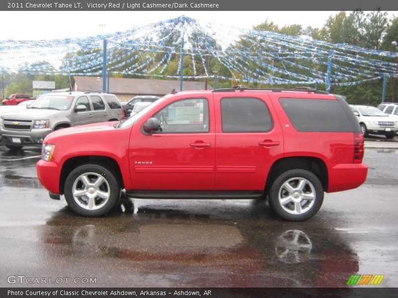 Victory Red / Light Cashmere/Dark Cashmere 2011 Chevrolet Tahoe LT