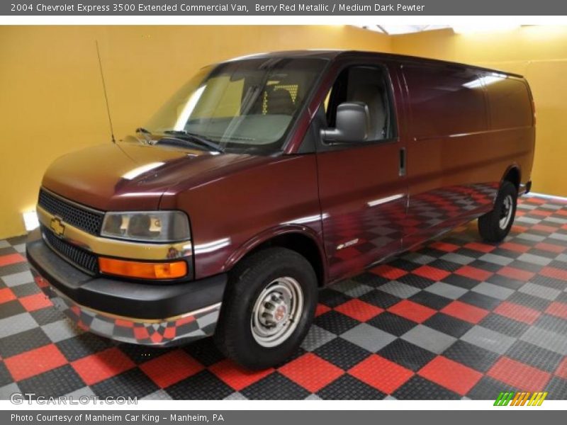 Berry Red Metallic / Medium Dark Pewter 2004 Chevrolet Express 3500 Extended Commercial Van